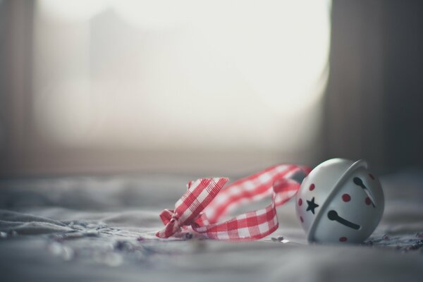 A ball toy on a festive background