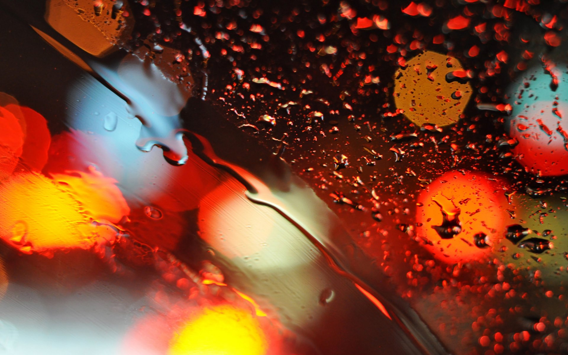 bokeh rain lights gla