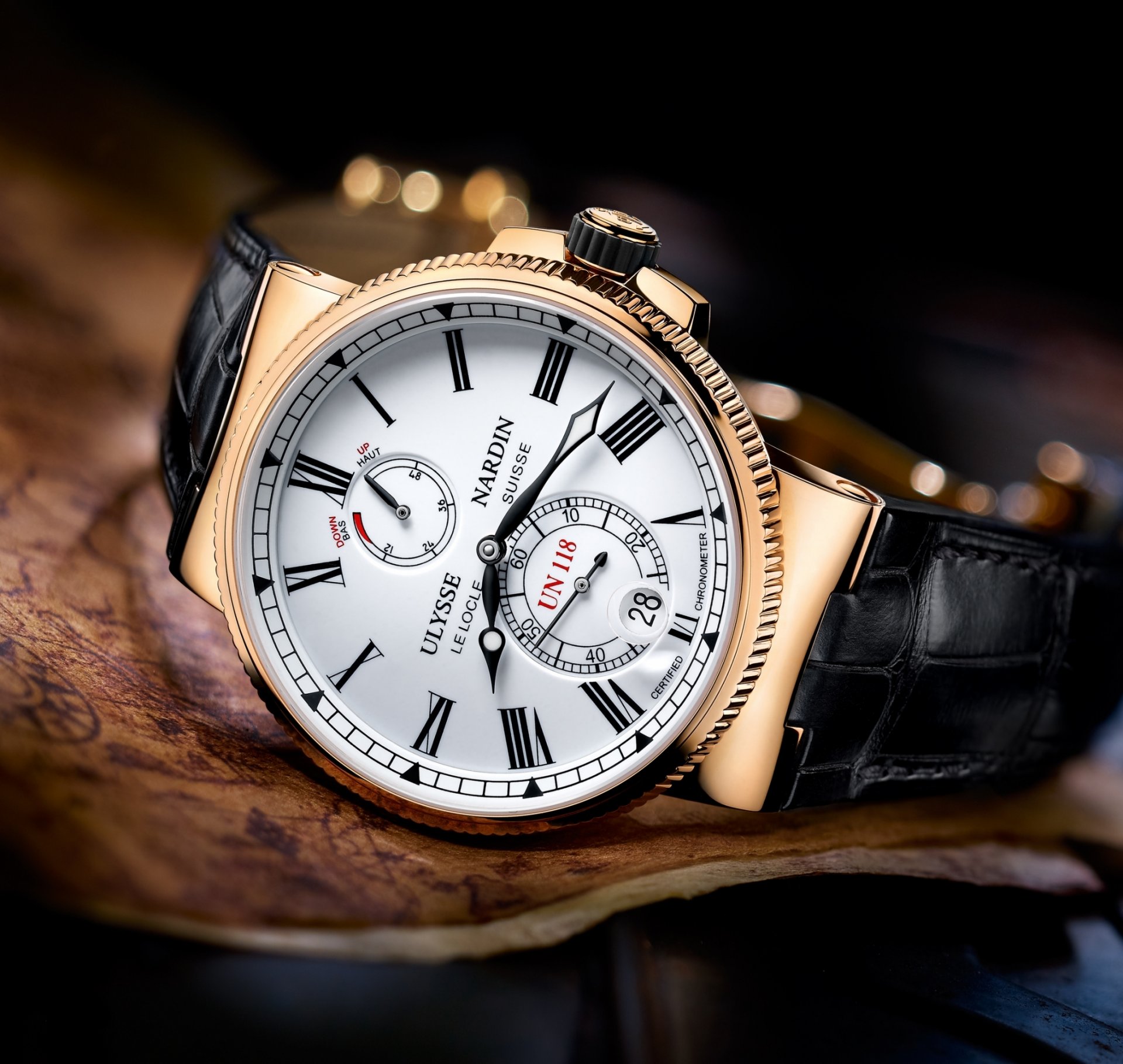 reloj ulysse nardin oro