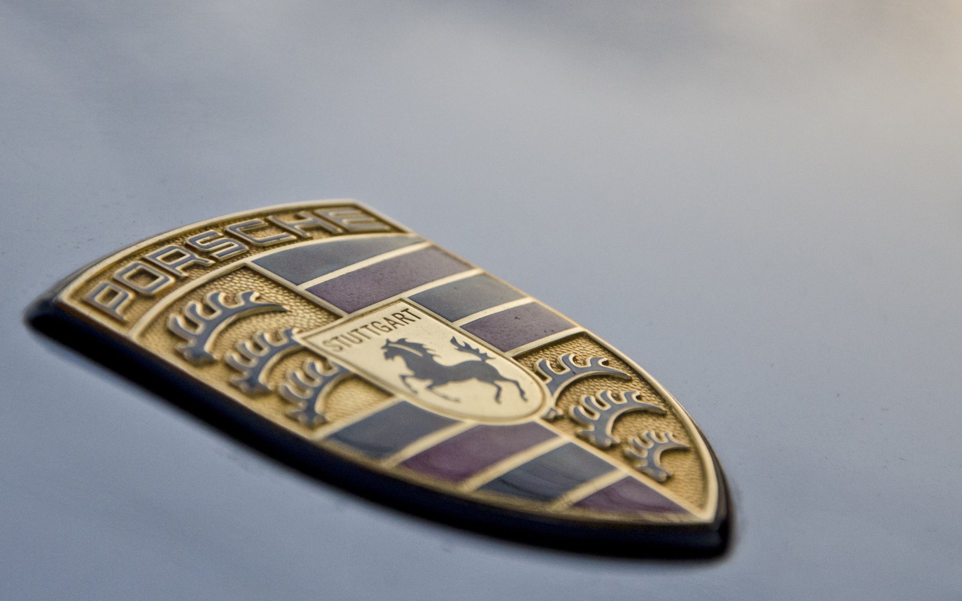 porsche capucha logotipo escudo caballo