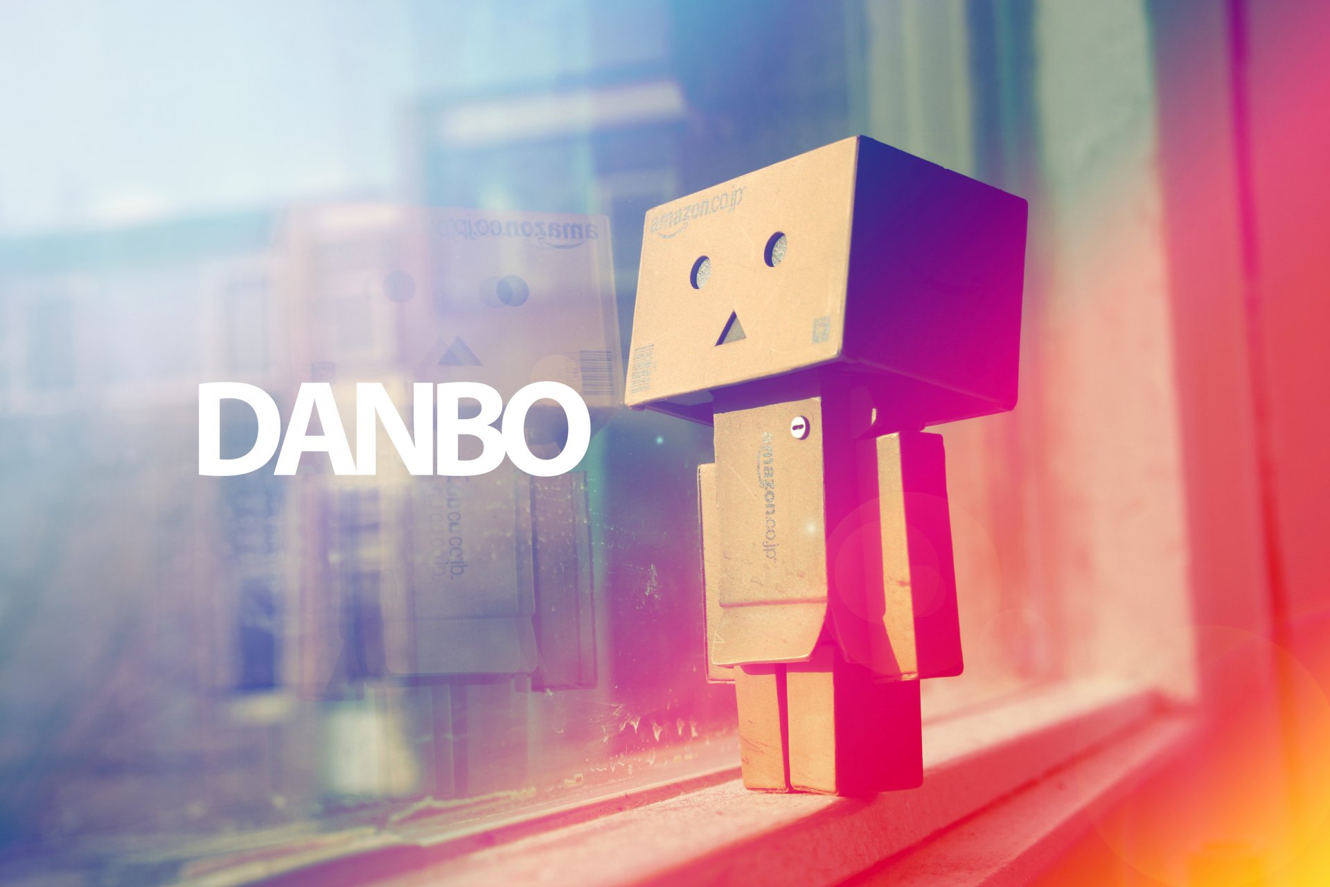 boxes danbo window light gradient