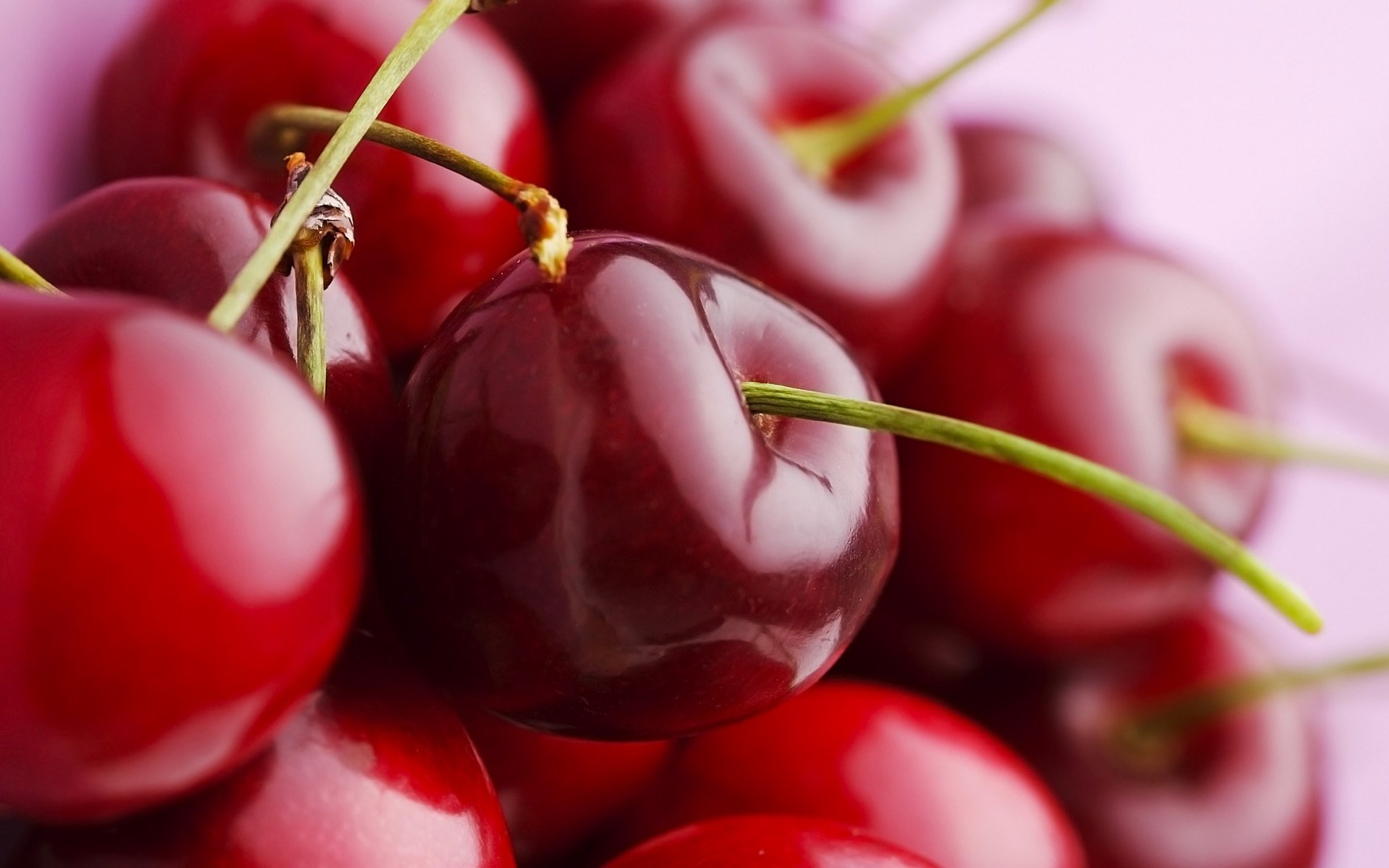 close up cherry berry red ripe beautiful juicy