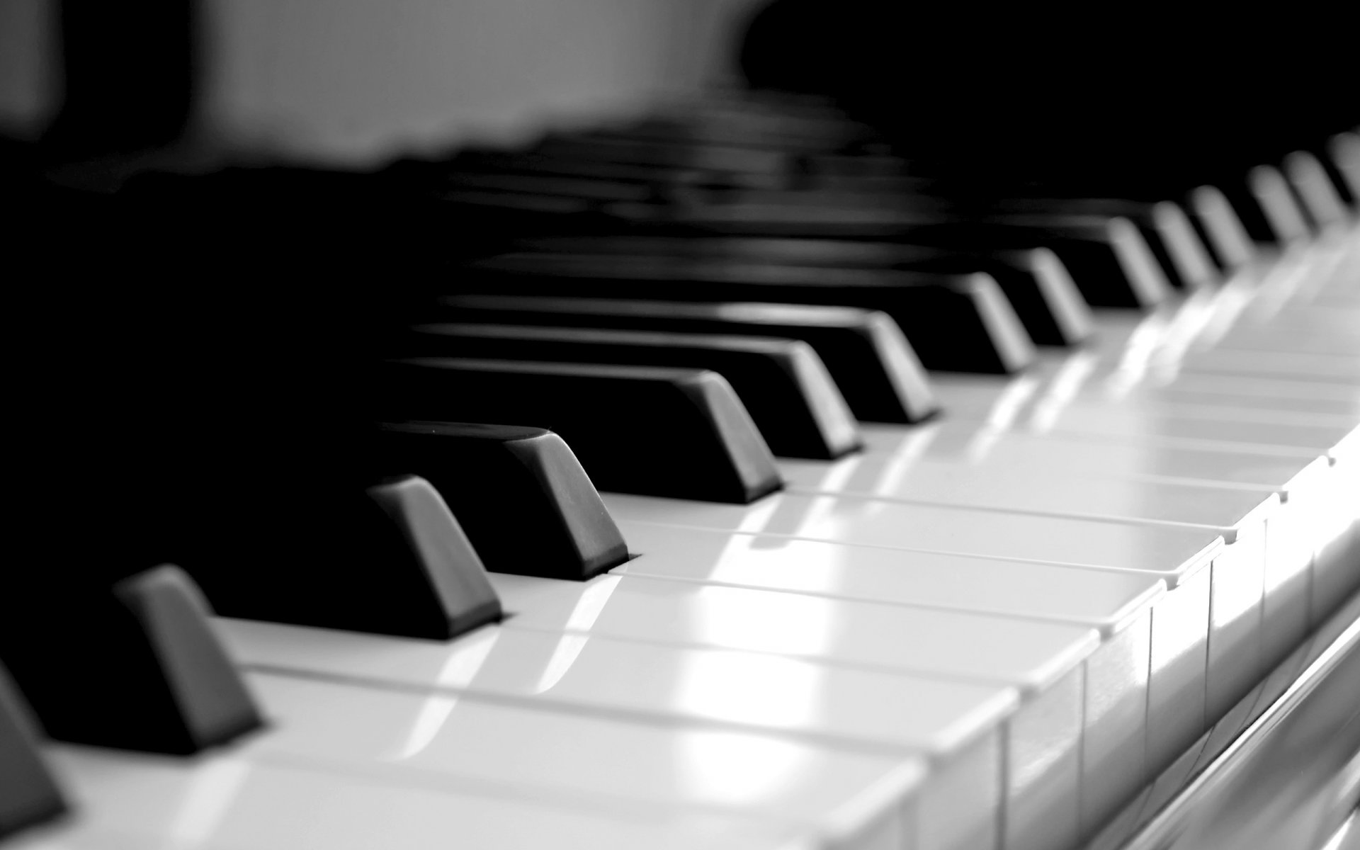 piano touches noir blanc