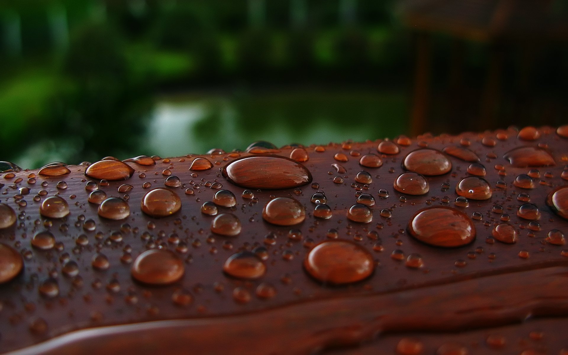 water drops rail