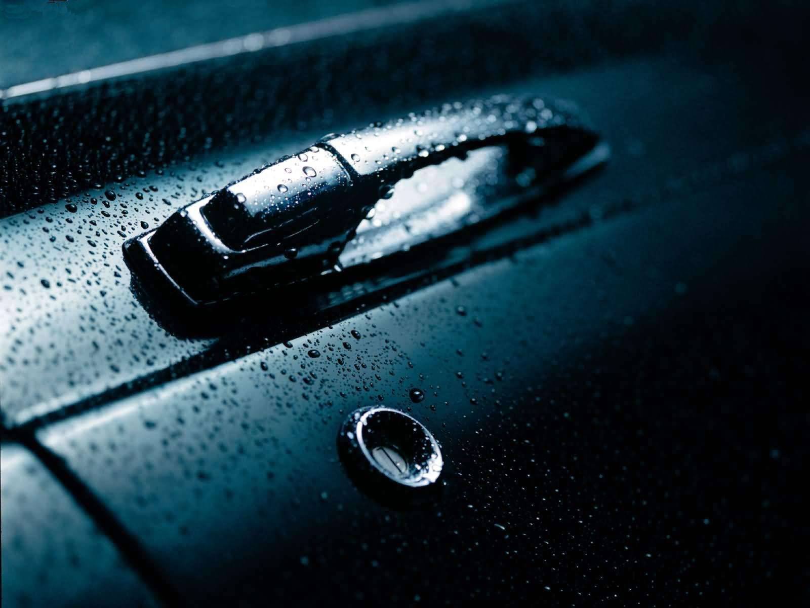 máquina macro puerta cerradura gotas creativo