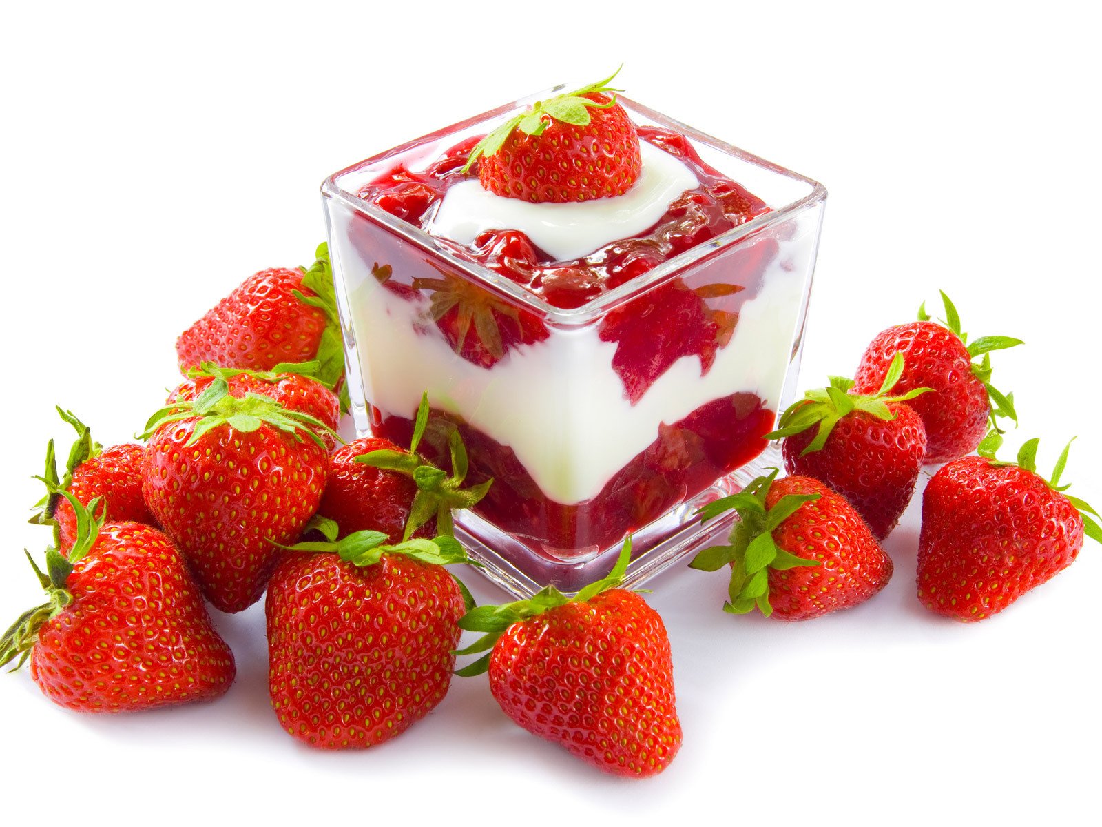 fragole dessert panna