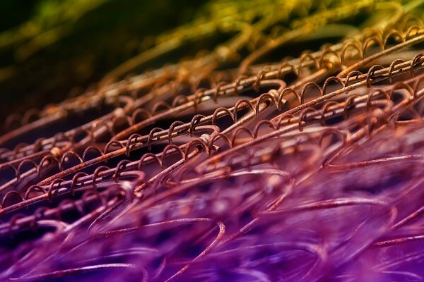 Immagine multicolore del filo di ferro