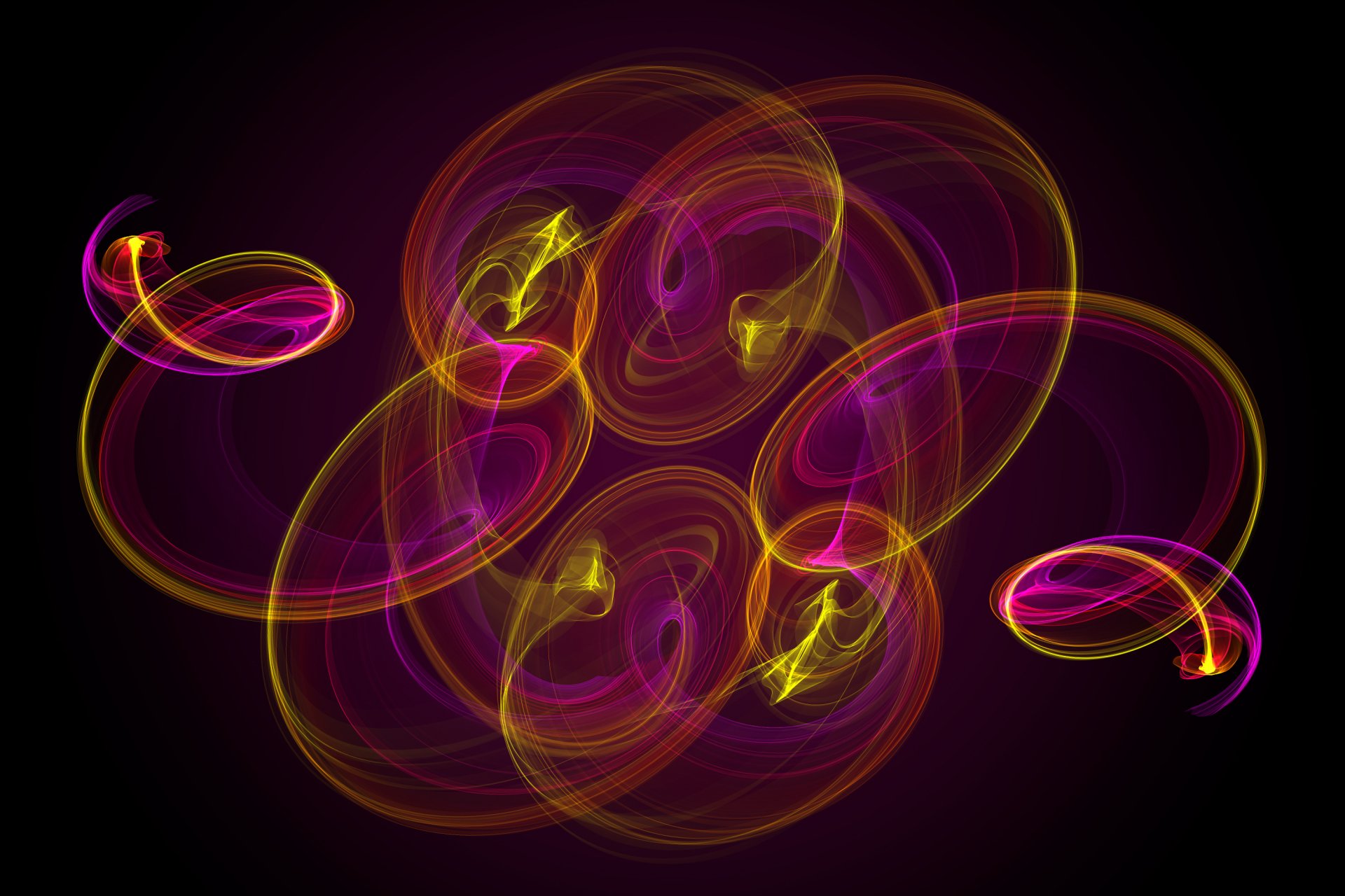 abstract fractal neon colors background