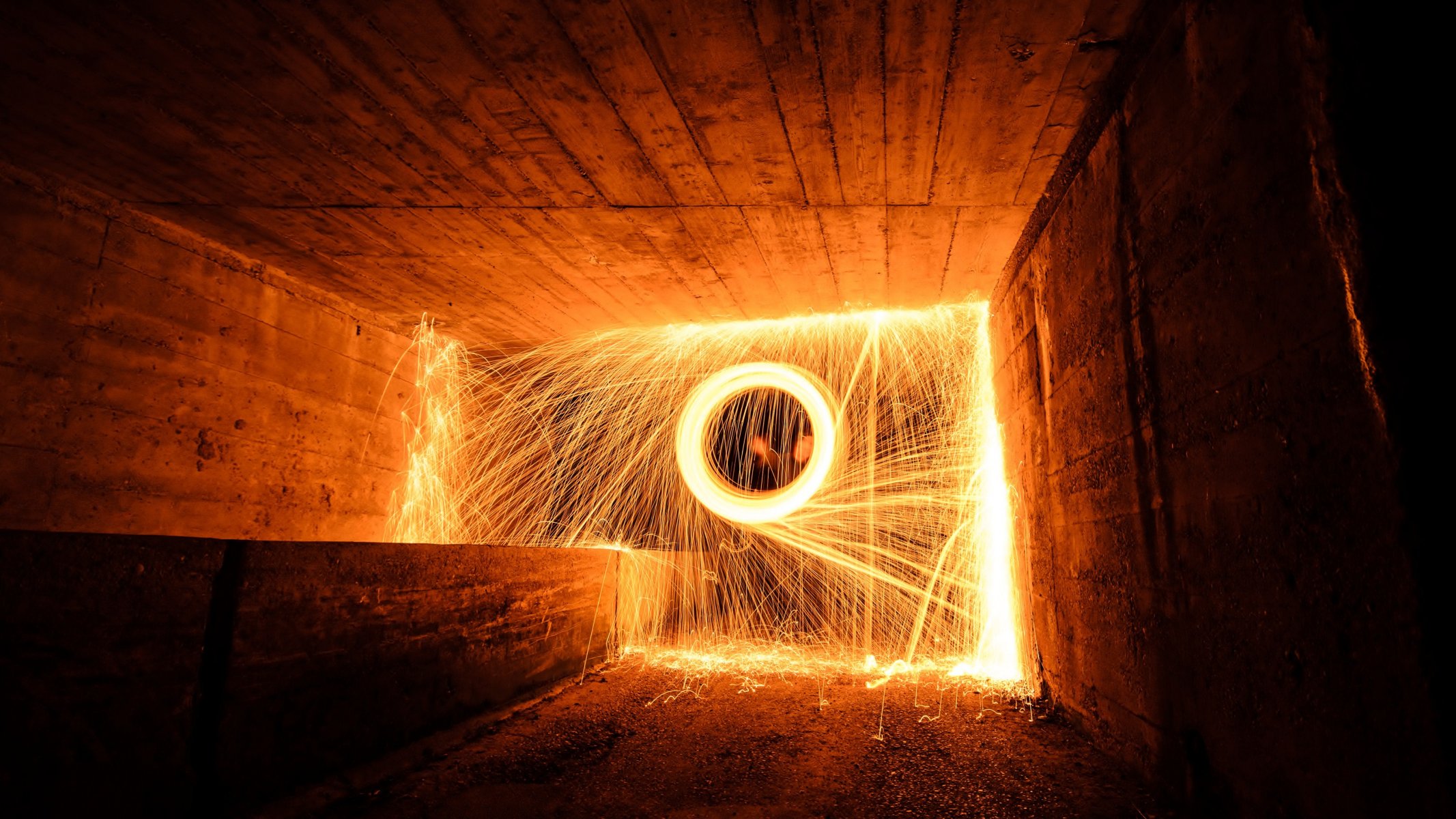 feuer licht tunnel feuer