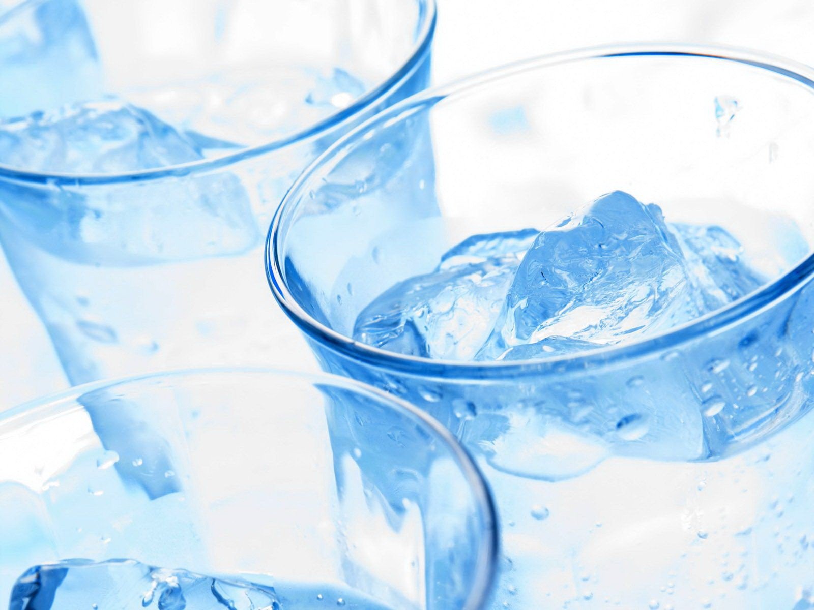 verres bleu glace