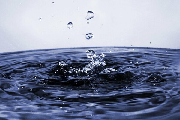 Wassertropfen bei langsamen Aufnahmen