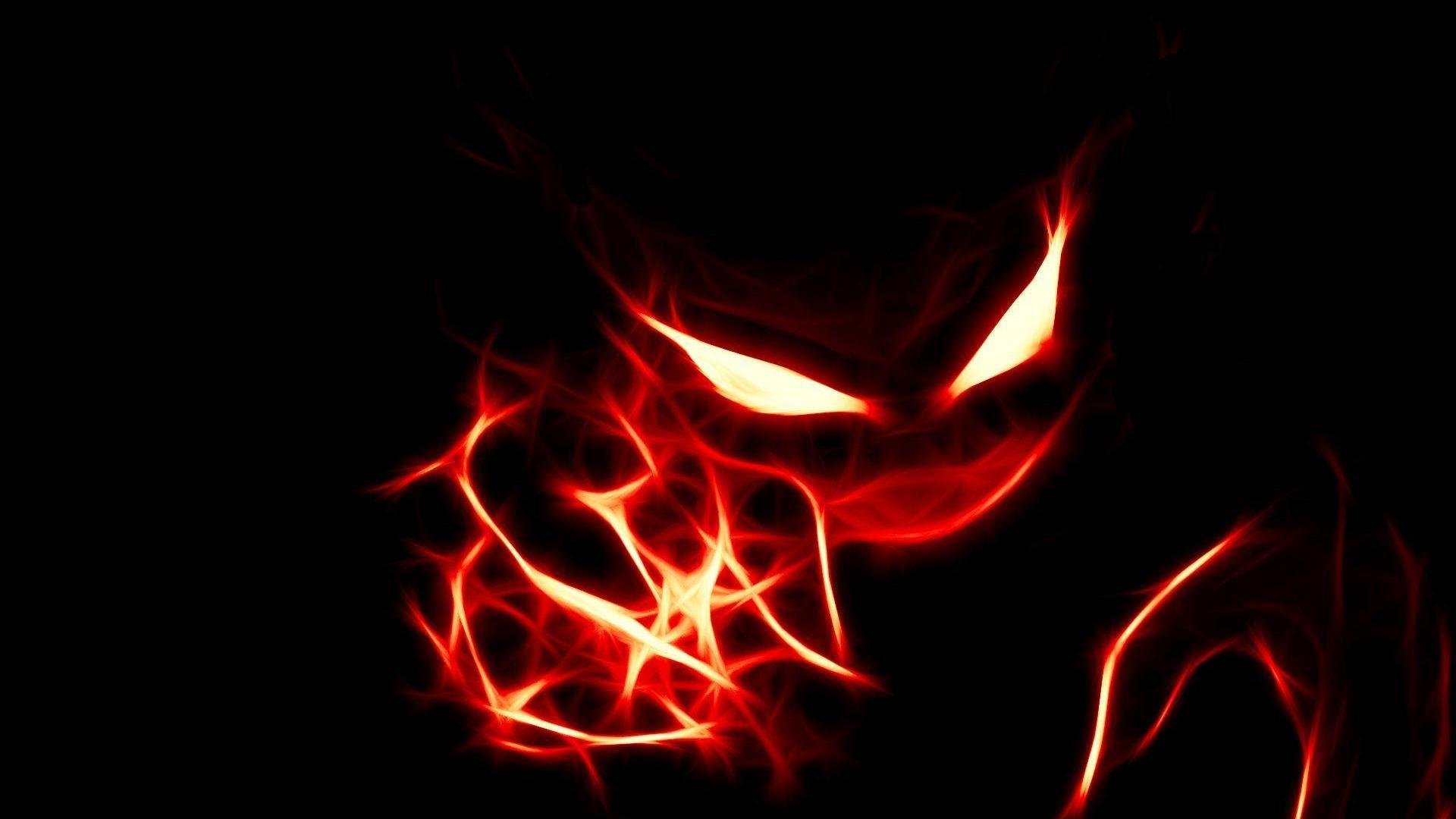 demon red background