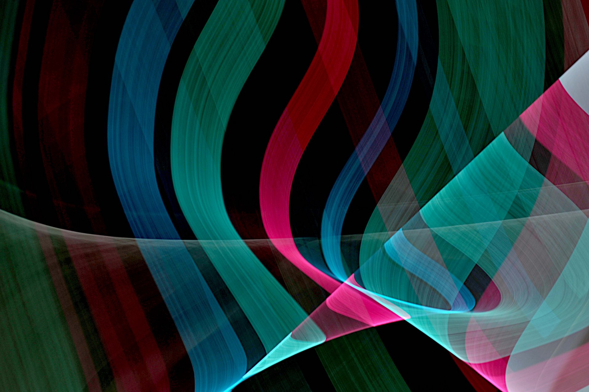 linee luce colore onde volume