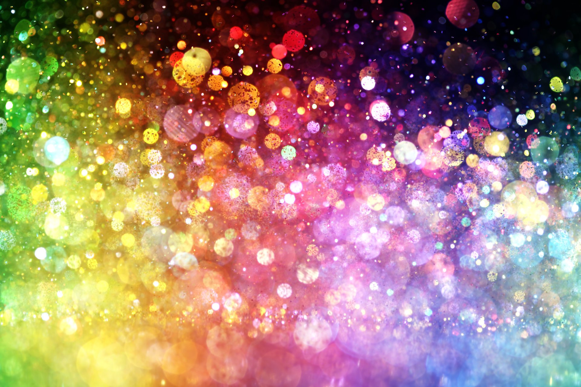 bokeh rainbow colorful lanterns abstract lights color background