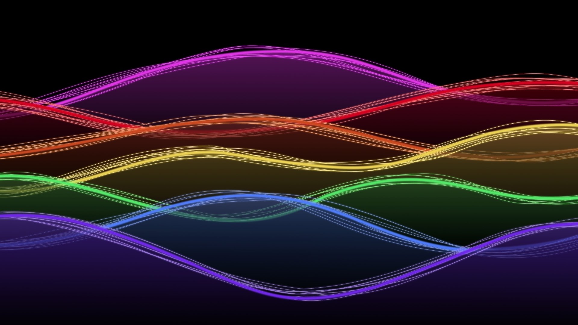 line waves background paint rainbow