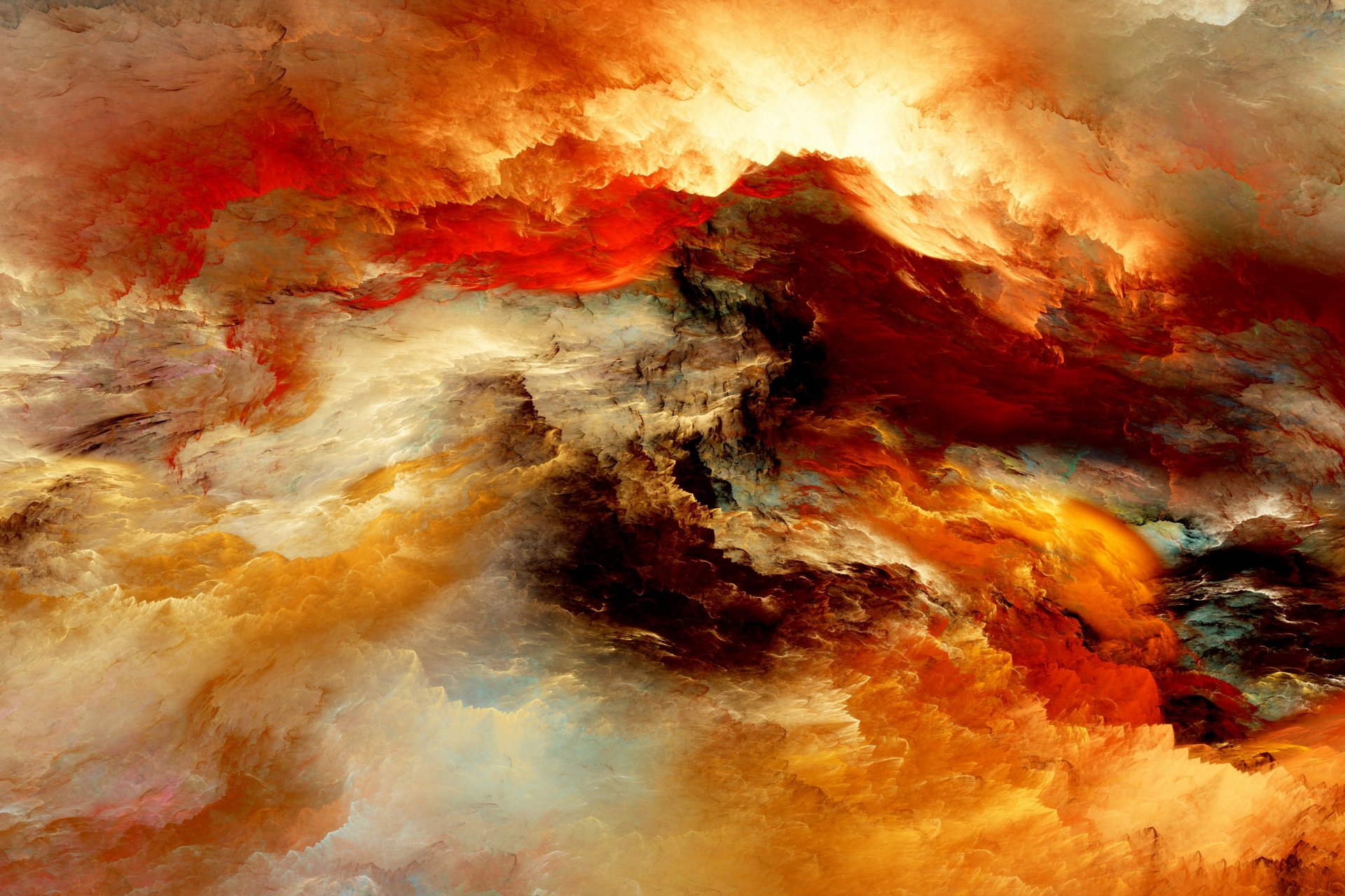 abstract colors unreal clouds space background