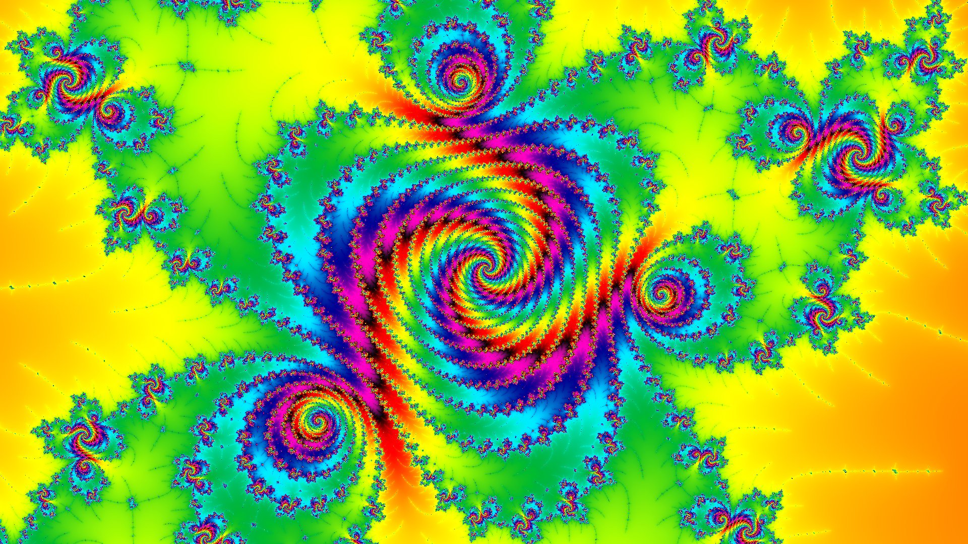 lumière couleur motif fractale spirale