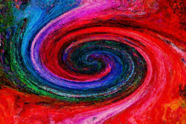 Modello di universo a spirale multicolore