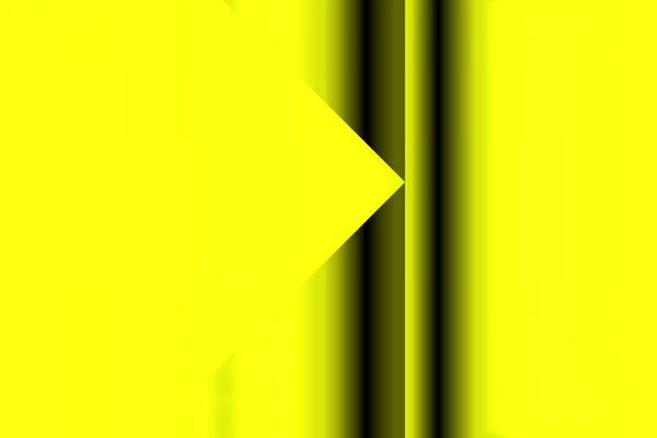 Carré jaune avec forme de losange, abstraction