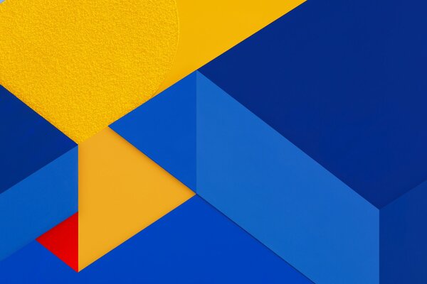 Abstracción de los colores amarillo y azul