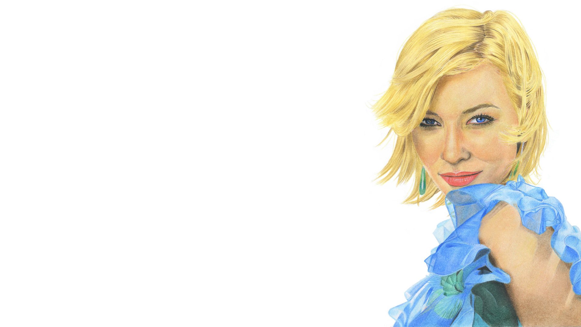 cate blanchett ritratto disegno