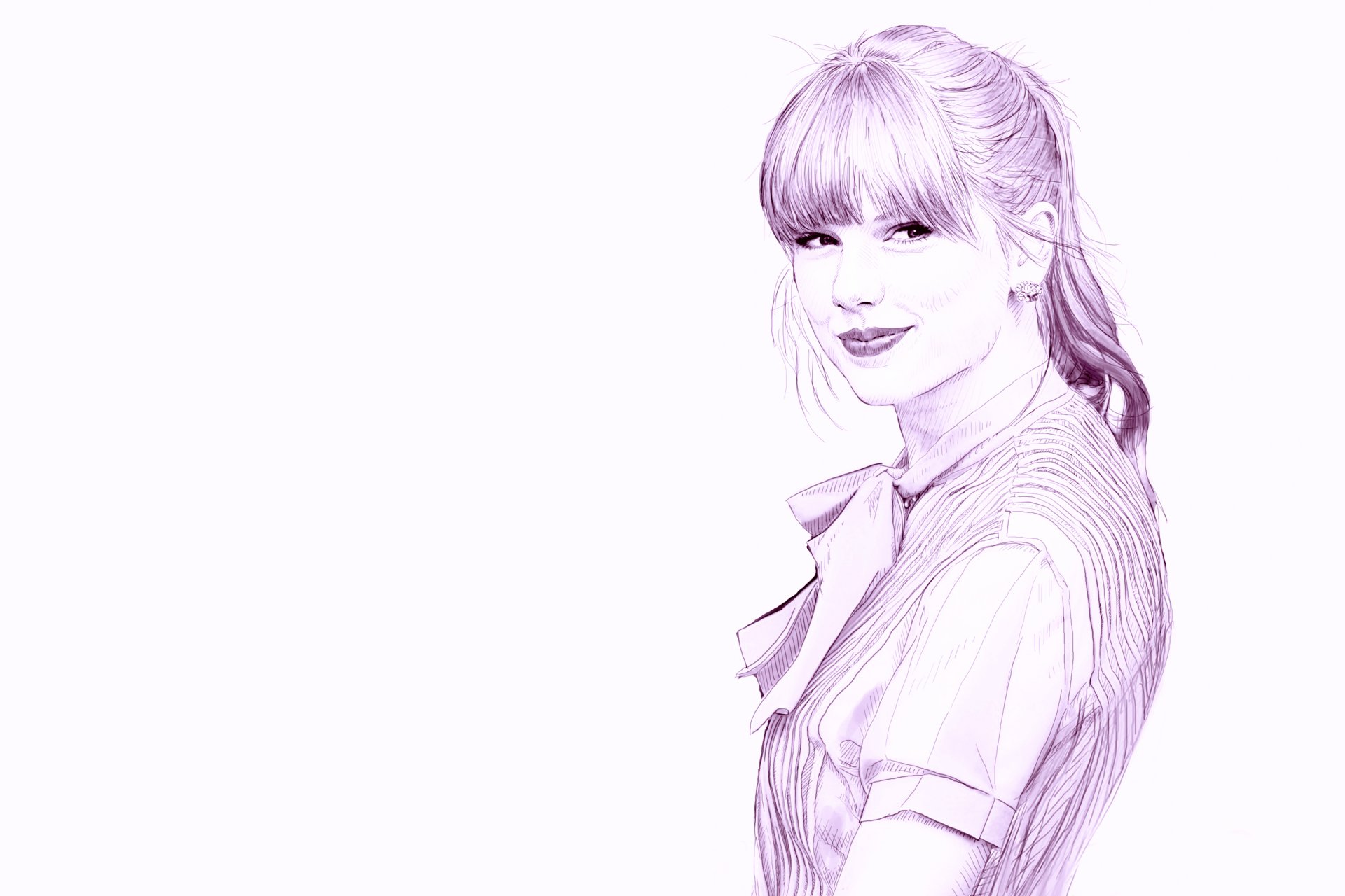 taylor swift picture pencil