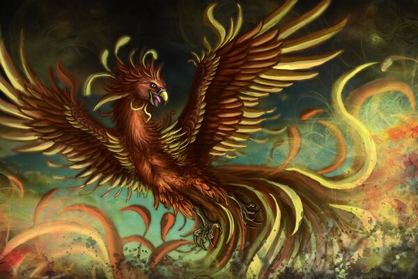 The reborn phoenix. Phoenix Bird