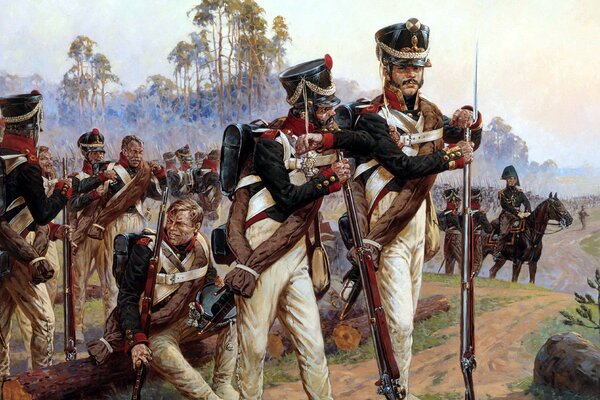 Солдаты и офицеры на войне 1812 года
