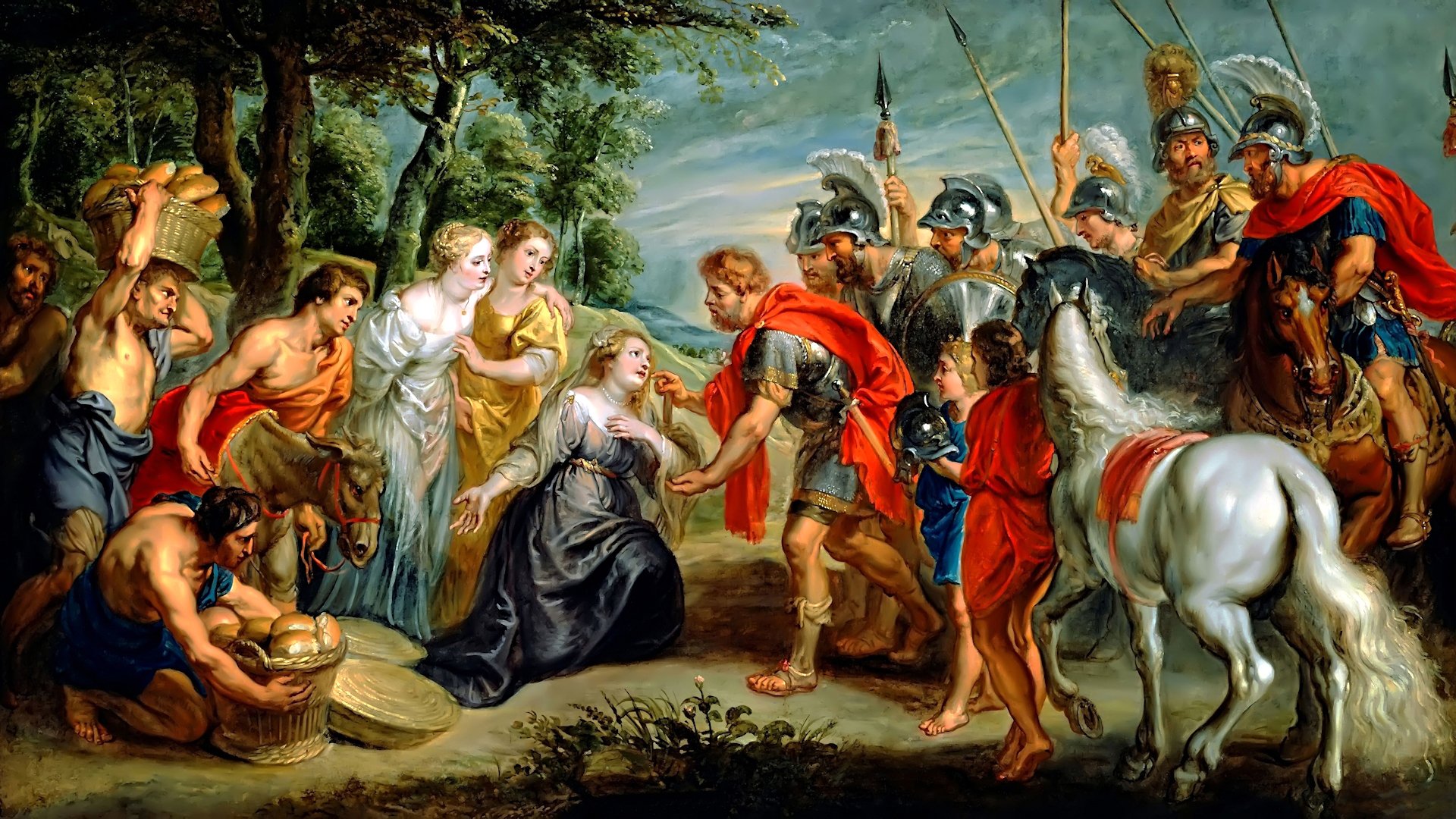 rubens david reunión abigail pintura