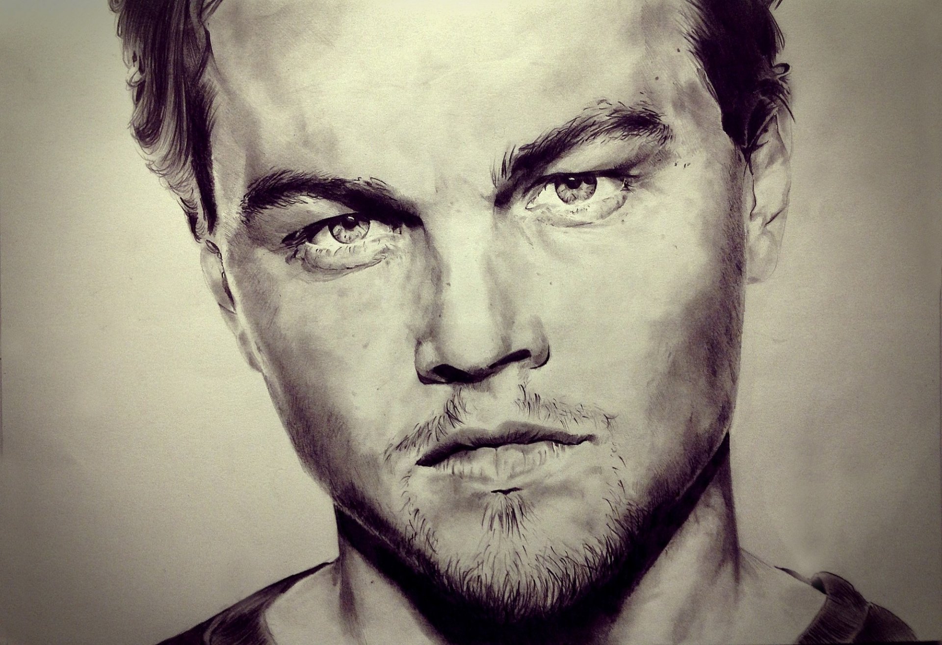 leonardo dicaprio dessin art portrait