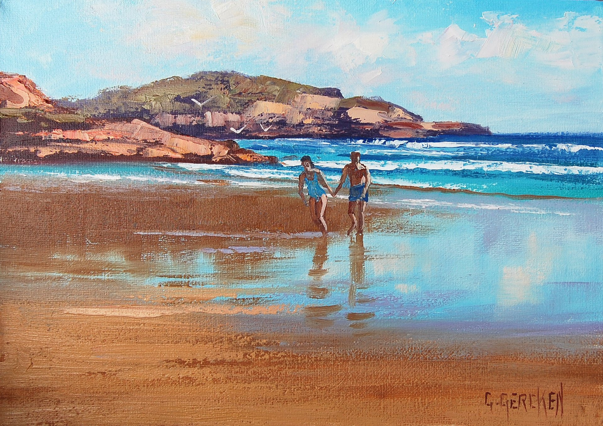 art picture artsaus beach study