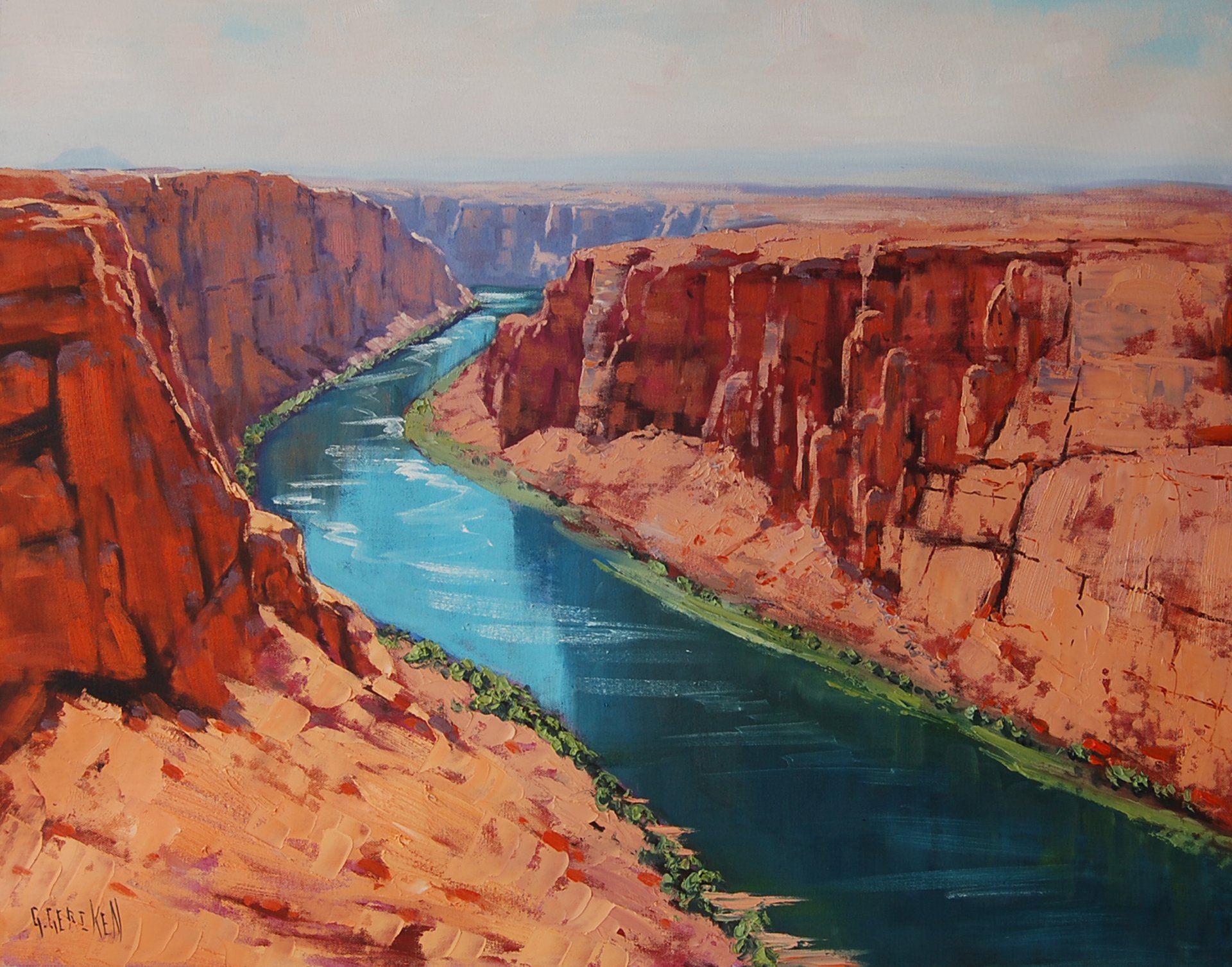 arte dibujo artsaus río colorado