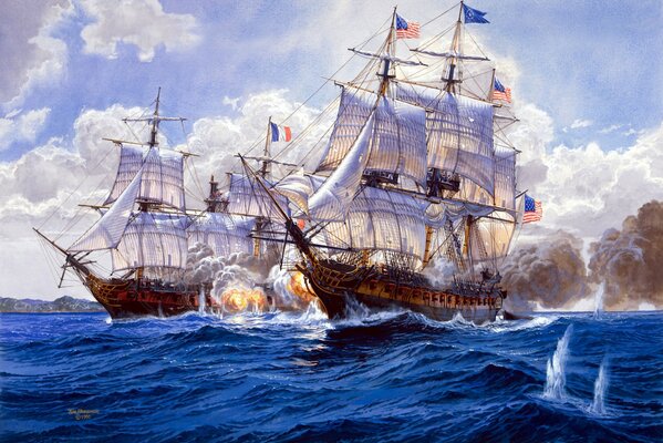 Bataille navale en haute mer