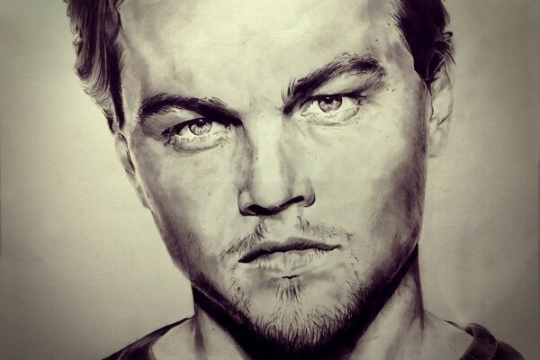 Retrato del actor Leonardo DiCaprio