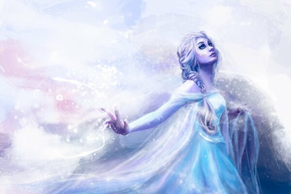 The Snow Queen of magical beauty