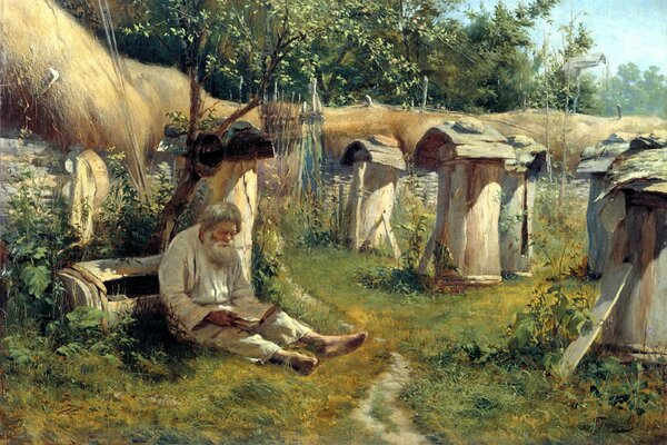 Nikolai Bogatov. Painting beekeeper