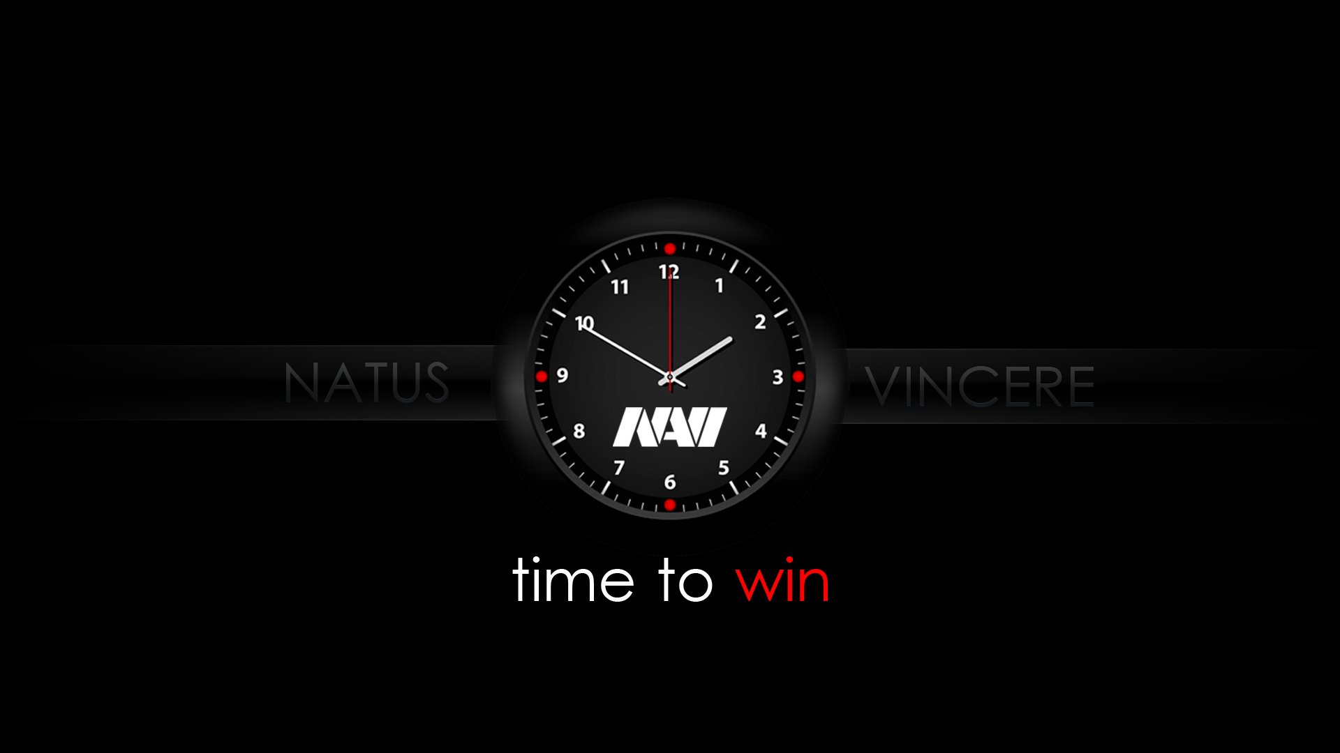 navi esport horloge temps noir navi natus vicere