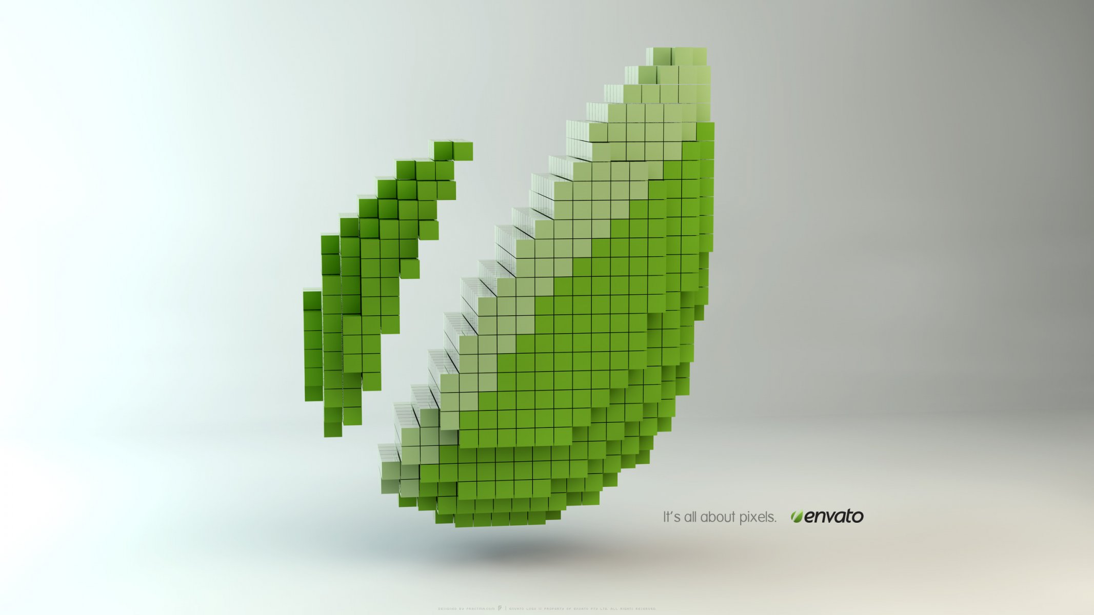 piece pixels green background