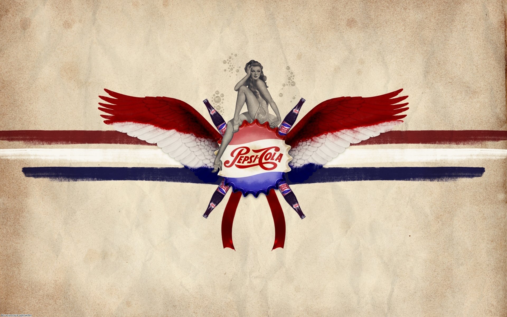 pepsi-cola pepsi-cola drink girl wing