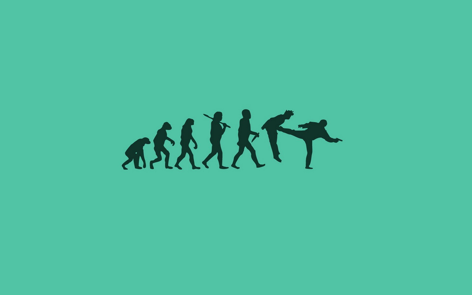 évolution singe homme stop