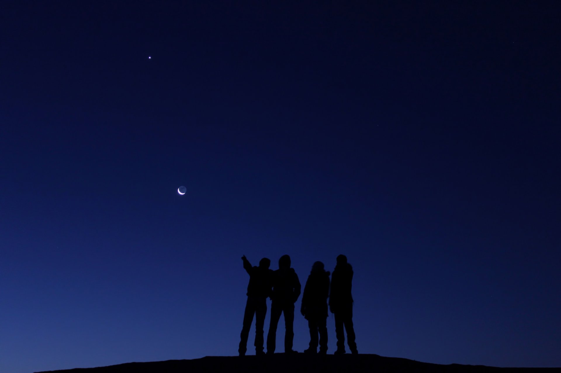 espacio luna venus personas