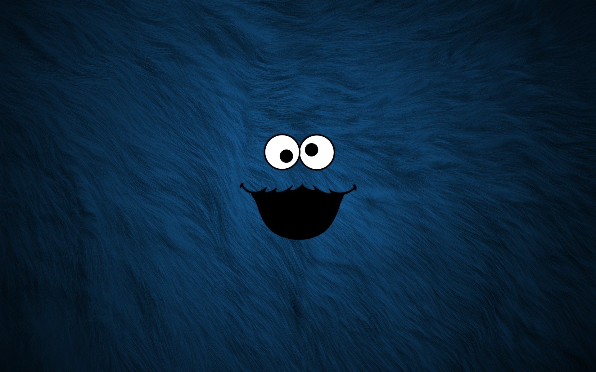 fur mug blue cookie monster