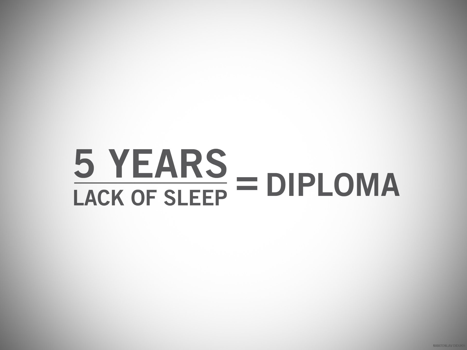 diploma lack of sleep 5 year