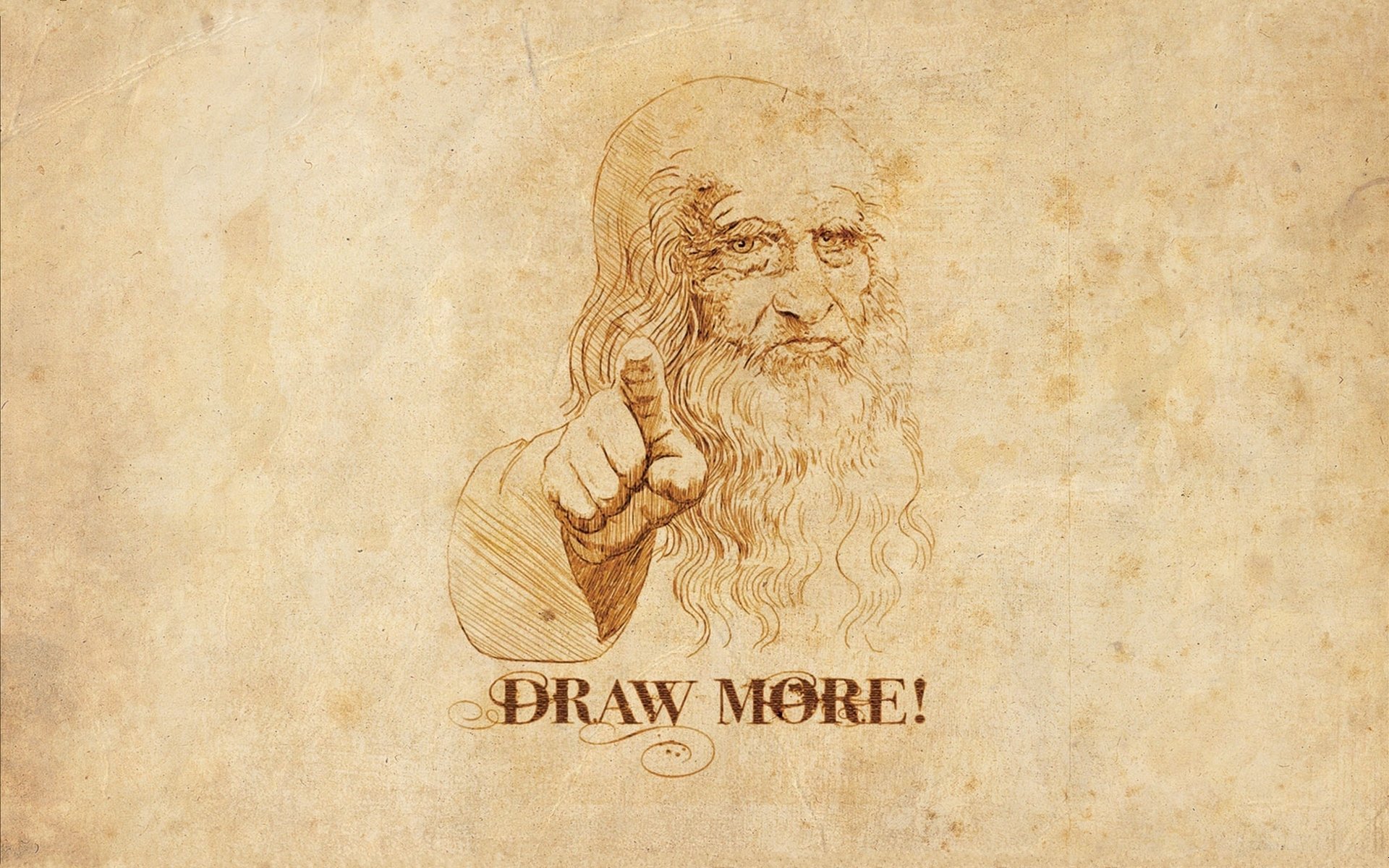 minimalismo leonardo da vinci inscripción retrato dibujo artista gesto