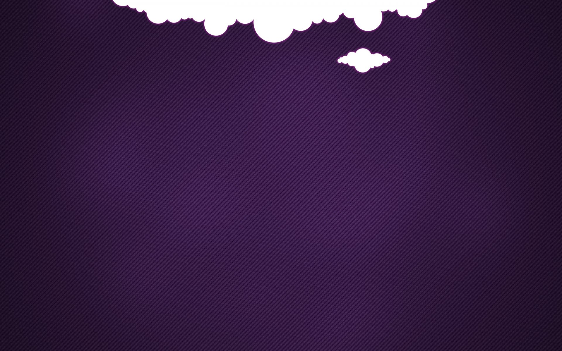 minimalisme fond violet nuages