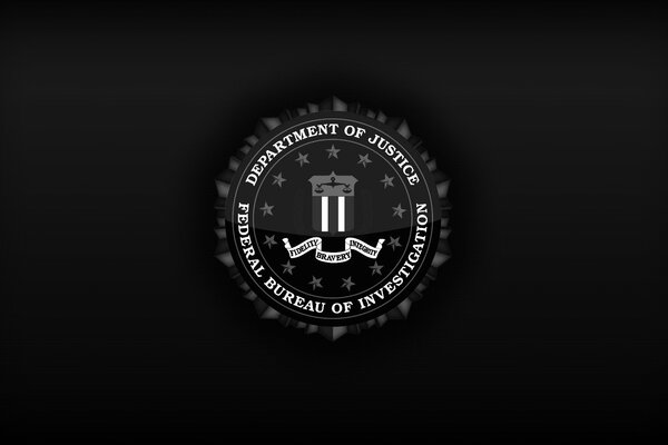 Das schwarze Blatt auf dem Film spielte das fbi -Logo von jonsen