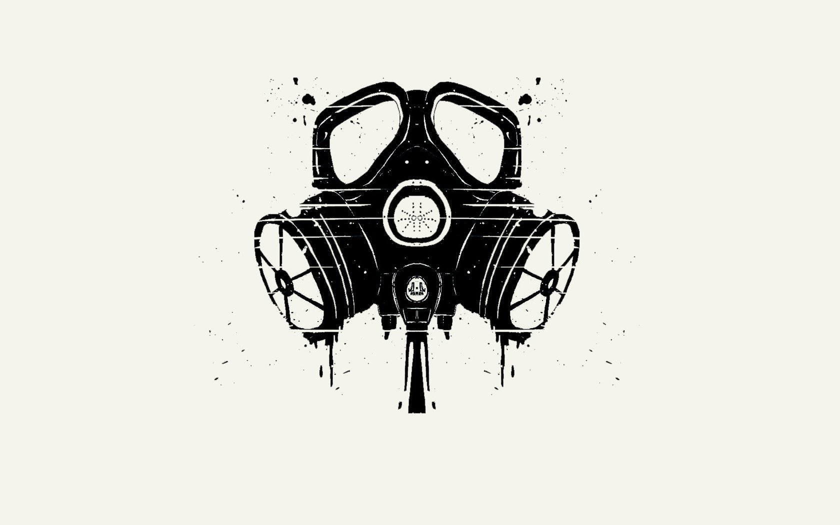 minimalism vector respirator art background wallpaper