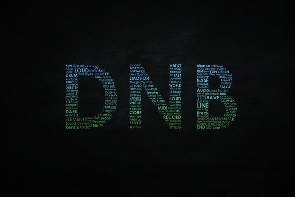 DNB inscription on a black background