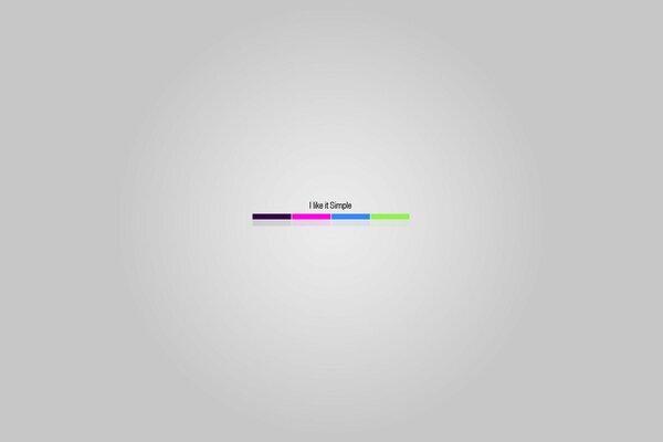 Multicolored rectangle on a gray background