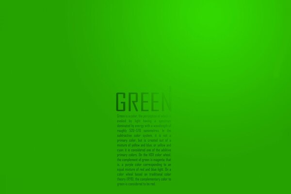 Letters of the word on a green background